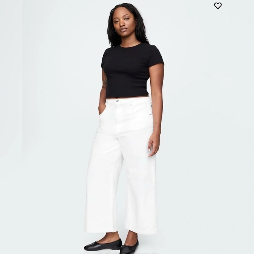 High Rise Stride Wide-Leg Ankle Jeans - Picture 6 of 7